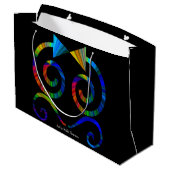 Sac de cadeau d'art abstrait (Dos Angle)