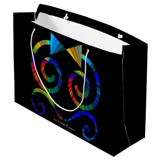 Sac de cadeau d'art abstrait (Dos Angle)