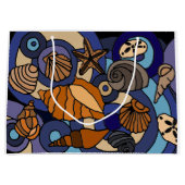Sac de cadeau d'art abstrait de plage de (Devant)