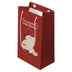 Sac de cadeau de baby shower de pompier de