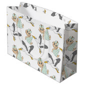 Sac de cadeau de baby shower/naissance - grand, (Dos Angle)