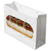 Sac de cadeau de beignet de chocolat (Devant Angle)