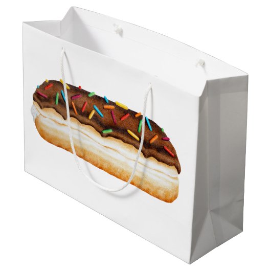 Sac de cadeau de beignet de chocolat (Dos Angle)