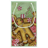 Sac de cadeau de biscuits de Noël à la menthe (Dos)