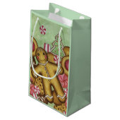 Sac de cadeau de biscuits de Noël à la menthe (Dos Angle)