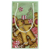 Sac de cadeau de biscuits de Noël à la menthe (Devant)