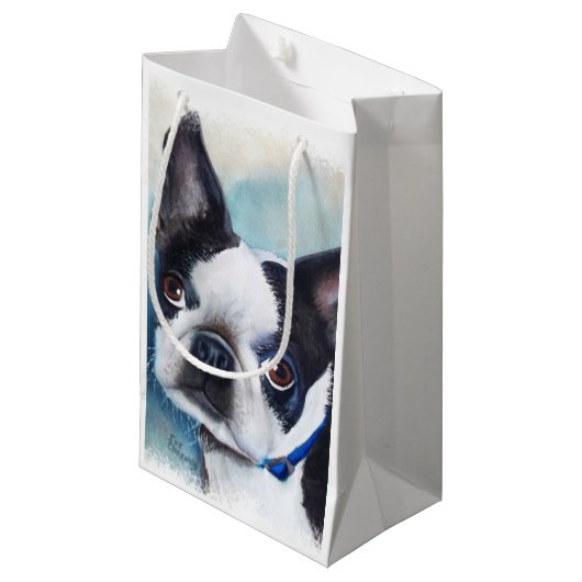 SAC DE CADEAU DE BOSTON TERRIER (Devant Angle)