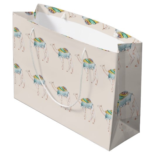 Sac de cadeau de chameau (Dos Angle)