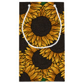 Sac de cadeau de champ de tournesol (Dos)