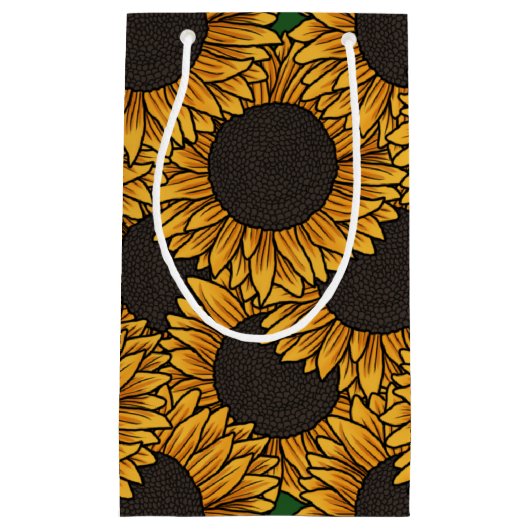 Sac de cadeau de champ de tournesol (Devant)