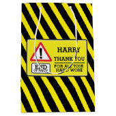 Sac de cadeau de chervon de travailleur immigré de (Devant)