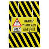 Sac de cadeau de chervon de travailleur immigré de (Dos)