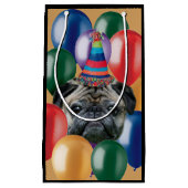 Sac de cadeau de chien de carlin d'anniversaire (Devant)