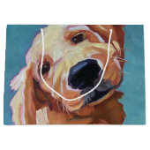 Sac de cadeau de chiot de golden retriever (Devant)