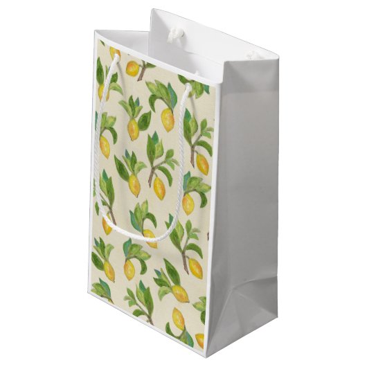 Sac de cadeau de citrons et de feuille (Dos Angle)
