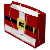 Sac de cadeau de costume de Père Noël - grand, (Dos Angle)