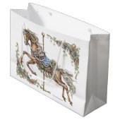 Sac de cadeau de dessin de cheval de carrousel (Devant Angle)