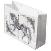 Sac de cadeau de dessin de cheval de carrousel (Devant Angle)