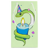 Sac de cadeau de dessin de serpent de Parti Vert (Dos)