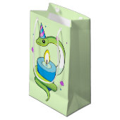 Sac de cadeau de dessin de serpent de Parti Vert (Devant Angle)