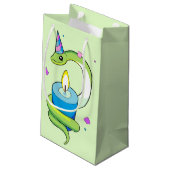 Sac de cadeau de dessin de serpent de Parti Vert (Dos Angle)
