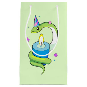 Sac de cadeau de dessin de serpent de Parti Vert