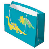Sac de cadeau de dinosaure d'enfant en bas âge (Dos Angle)