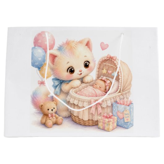 Sac de cadeau de douche bébé mignon | Tumble aquar (Devant)