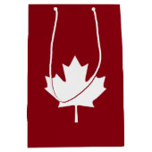 Sac de cadeau de feuille d'érable du Canada - (Devant)