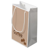 Sac de cadeau de fille de café (Dos Angle)