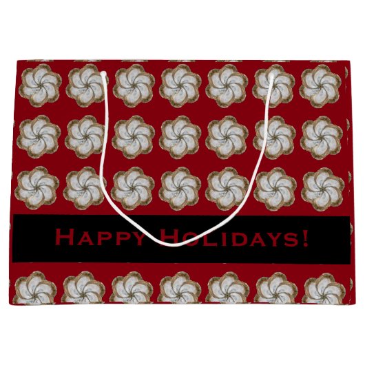 Sac de cadeau de fleur d'huître - conception C (Devant)