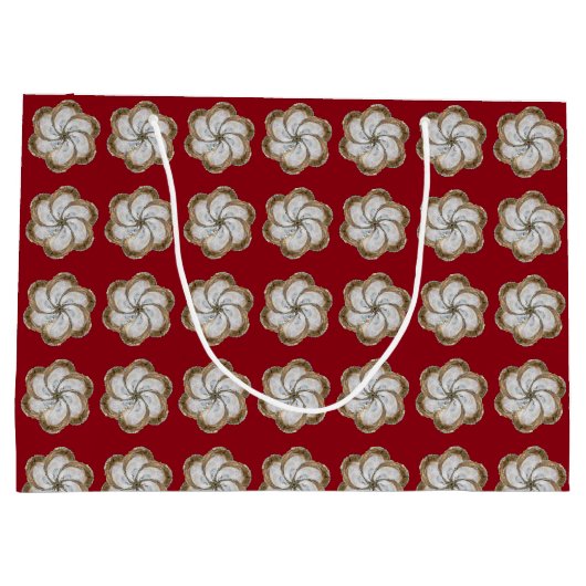 Sac de cadeau de fleur d'huître - conception C (Dos)
