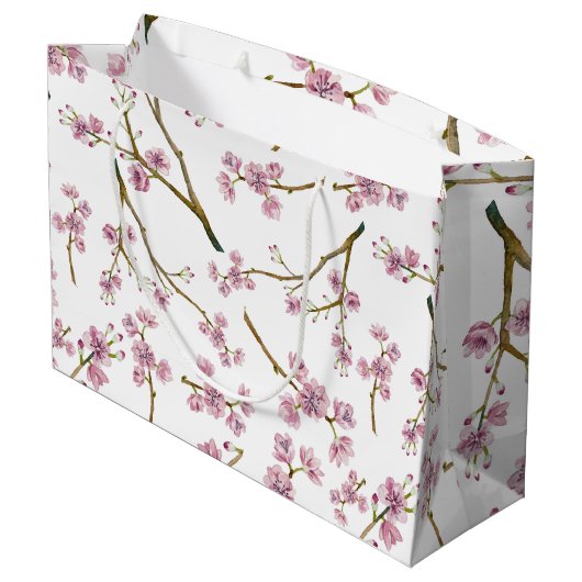 Sac de cadeau de fleurs de cerisier de Sakura (Dos Angle)