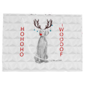 SAC DE CADEAU DE HOHOHOWOOOF WEIMARANER (Dos)