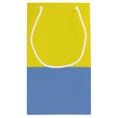 Sac de cadeau de jaune et de bleu de ciel (Dos)