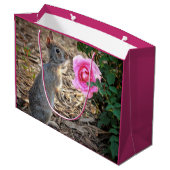 Sac de cadeau de lapin de roseraie (Dos Angle)