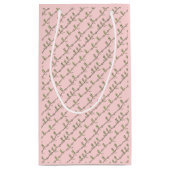 Sac de Cadeau de Leçons de Danse (Rose) (Dos)
