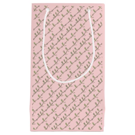 Sac de Cadeau de Leçons de Danse (Rose) (Devant)