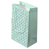 Sac de Cadeau de Leçons de Danse (Vert) (Dos Angle)