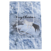 Sac de cadeau de loups - milieu, mat (Devant)