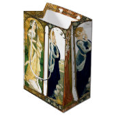 Sac de cadeau de Madame Bird Swan Peacock Floral (Devant Angle)