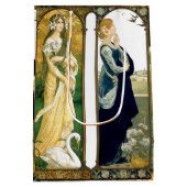 Sac de cadeau de Madame Bird Swan Peacock Floral (Dos)