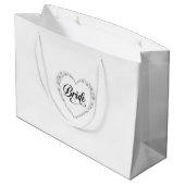Sac de cadeau de mariée de mariage (Dos Angle)