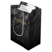 Sac de cadeau de marque élégant personnalisé (Devant Angle)