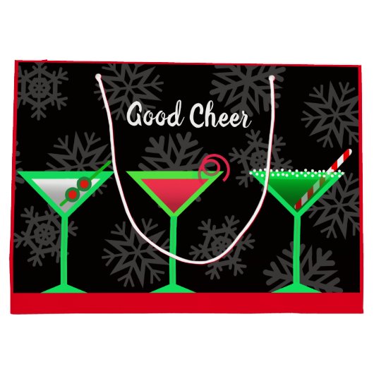 Sac de cadeau de martini de vacances (Dos)