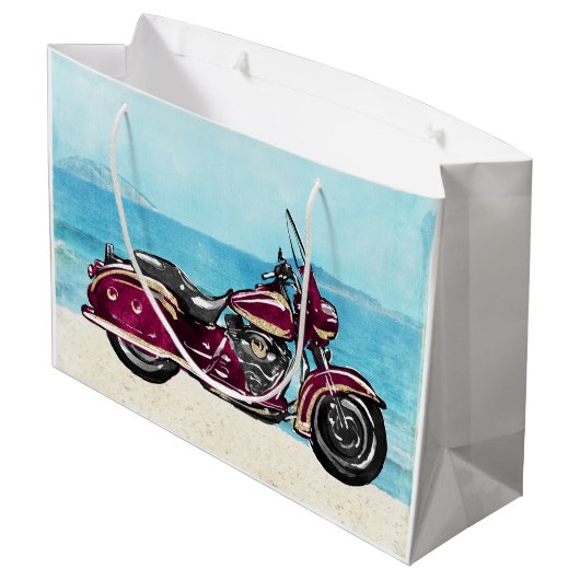 Sac de cadeau de motard de moto (Dos Angle)
