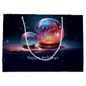 Sac de cadeau de Noël Crystal Snowballs (Dos)