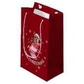 Sac de cadeau de Noël d'alpaga (Devant Angle)