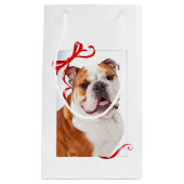 Sac de cadeau de Noël de bouledogue (Devant)