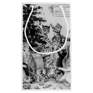 Sac de cadeau de Noël de Louis Wain